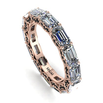 Eternity Emerald Hidden Diamonds Band - Ember No. 32 image 1