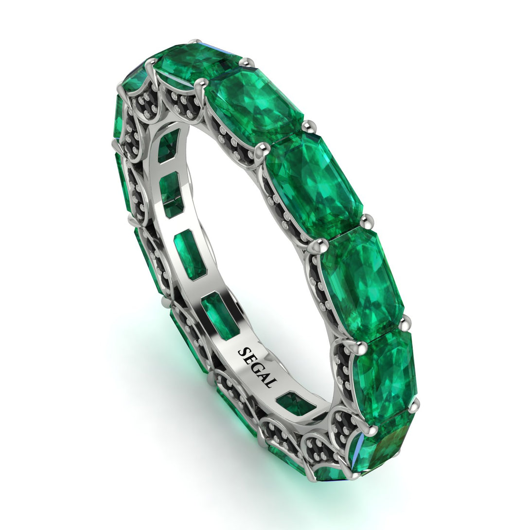 Eternity Emerald Hidden Emeralds Band - Ember No. 36