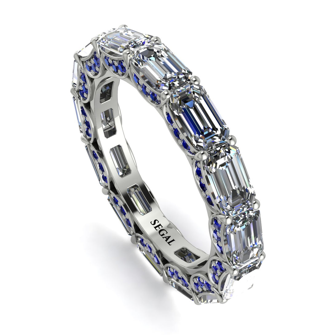 Eternity Emerald Hidden Diamonds Band - Ember No. 63