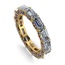 Eternity Emerald Hidden Diamonds Band - Ember No. 61 image 1