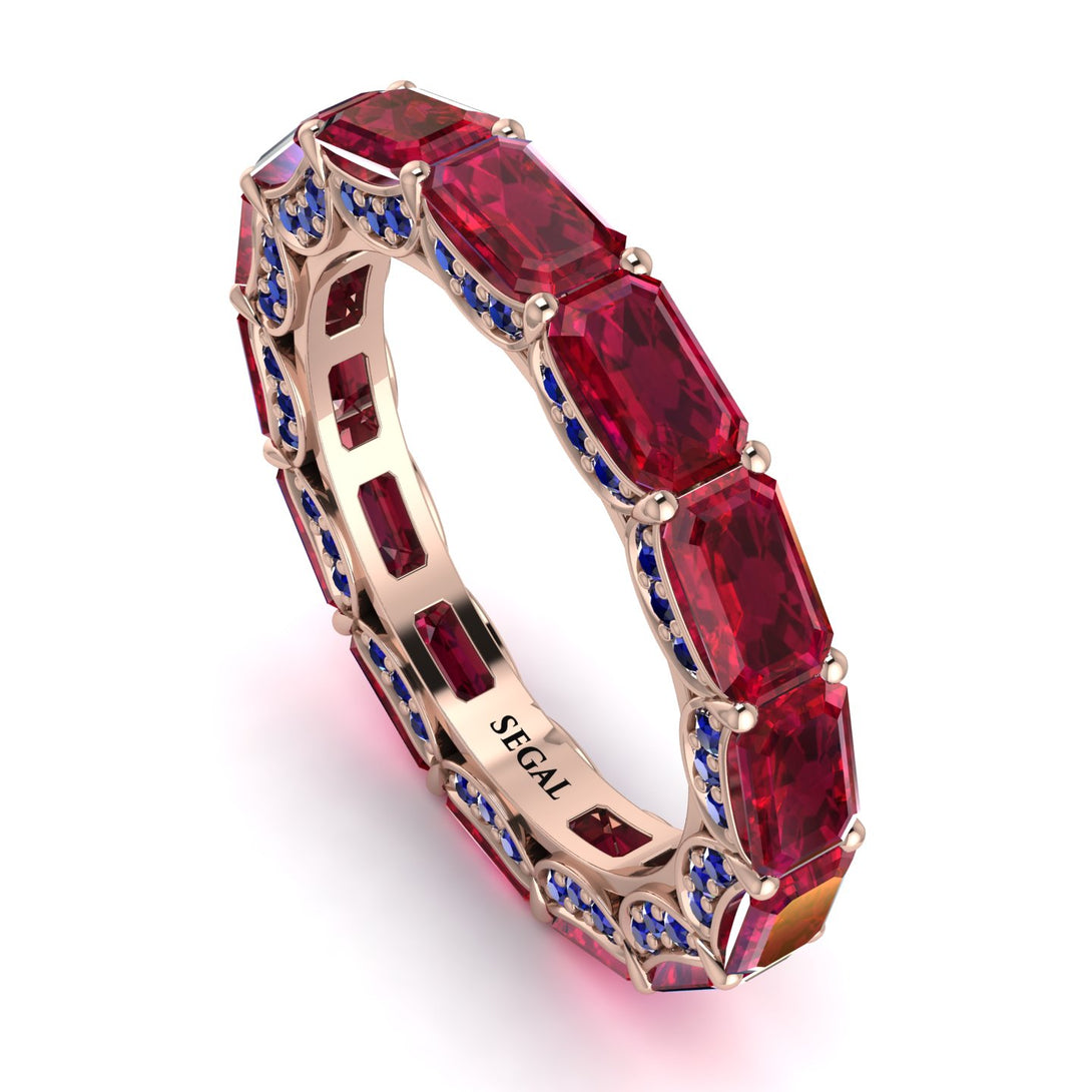 Eternity Emerald Hidden Rubys Band - Ember No. 71