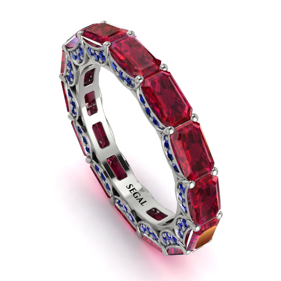 Eternity Emerald Hidden Rubys Band - Ember No. 72