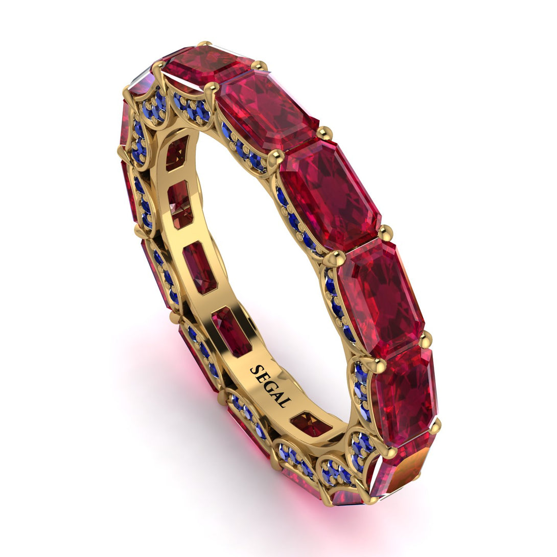 Eternity Emerald Hidden Rubys Band - Ember No. 70