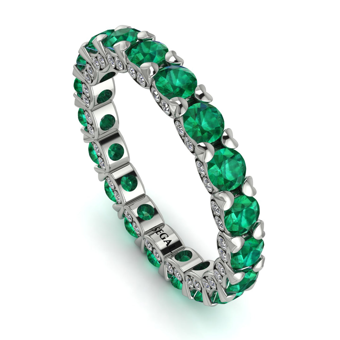 Glamorous Emerald Eternity Ring - Paige No. 6