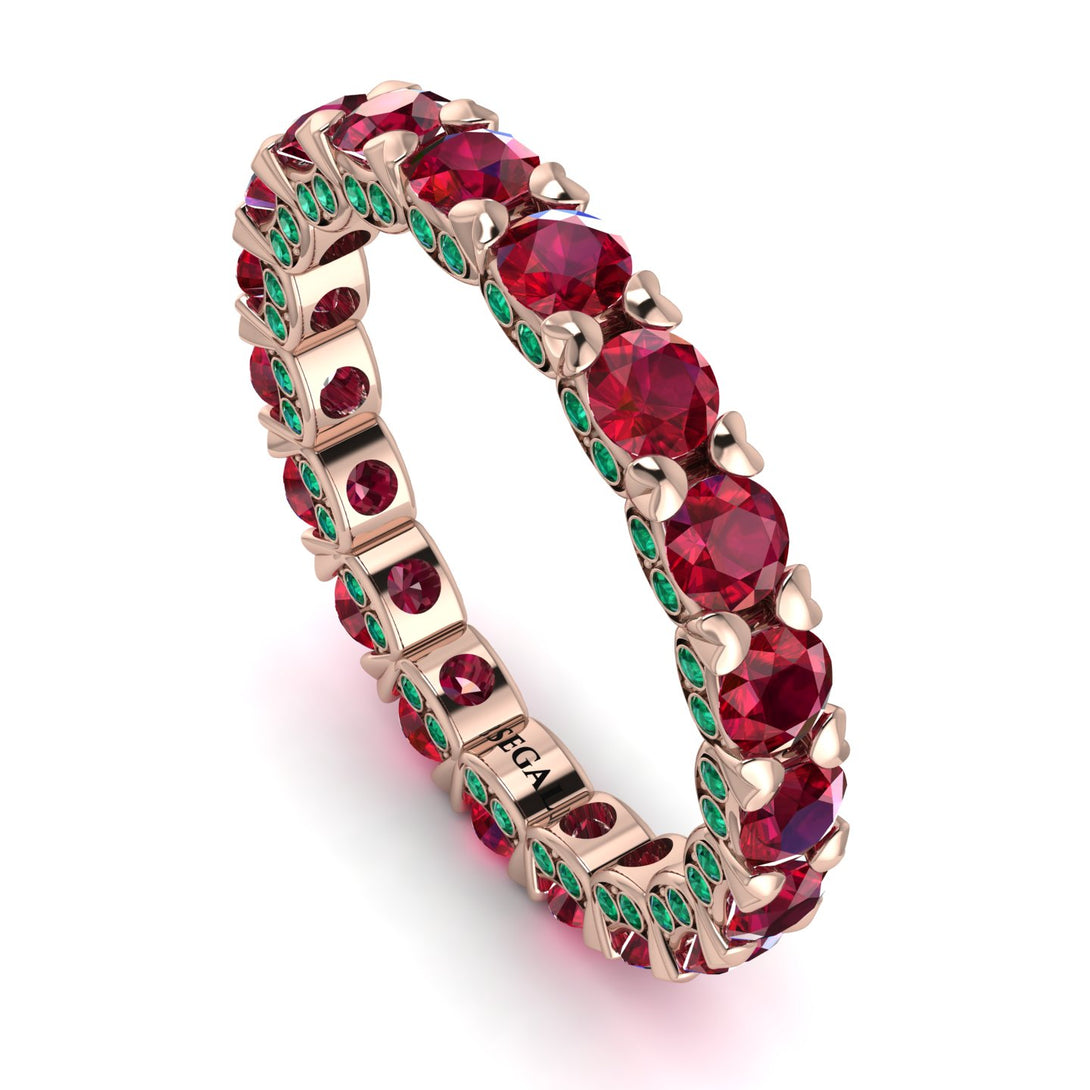 Glamorous Ruby Eternity Ring - Paige No. 26