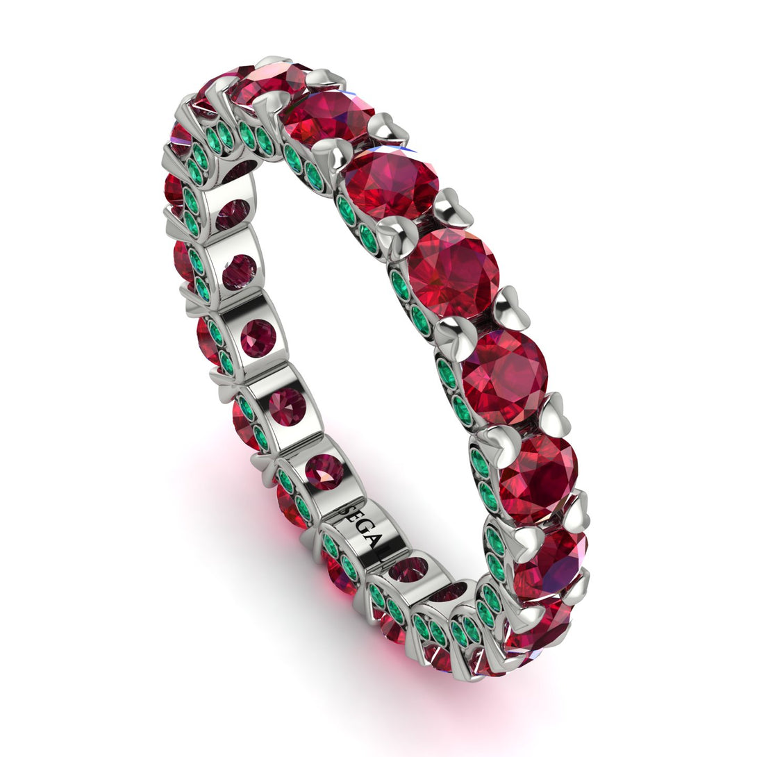 Glamorous Ruby Eternity Ring - Paige No. 27