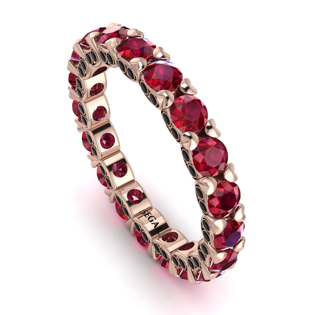 Glamorous Ruby Eternity Ring - Paige No. 41