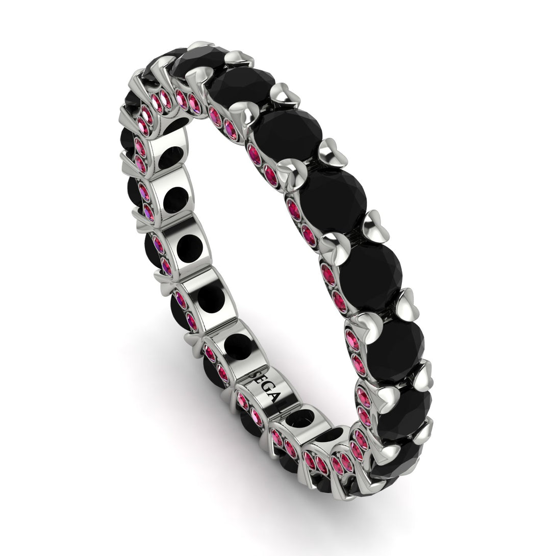 Glamorous Black Diamond Eternity Ring - Paige No. 54