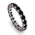 Glamorous Black Diamond Eternity Ring - Paige No. 54