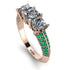 3 Stones Princess Diamond Ring - Rebecca No. 17 image 1