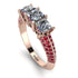 3 Stones Princess Diamond Ring - Rebecca No. 47