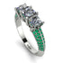 3 Stones Princess Diamond Ring - Rebecca No. 18