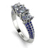 3 Stones Princess Diamond Ring - Rebecca No. 63 image 1