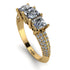 3 Stones Princess Diamond Ring - Rebecca No. 1 image 1