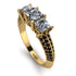 3 Stones Princess Diamond Ring - Rebecca No. 31 image 1