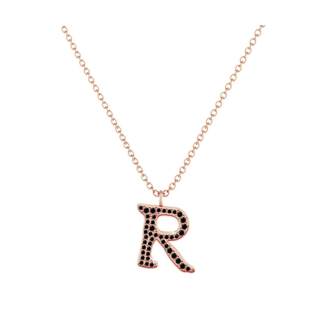 R - Letter Name Necklace Initial Necklace