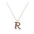 R - Letter Name Necklace Initial Necklace