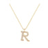 R - Letter Name Necklace Initial Necklace