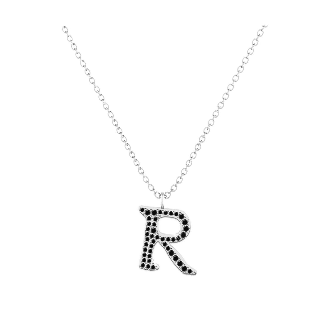 R - Letter Name Necklace Initial Necklace