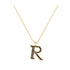 R - Letter Name Necklace Initial Necklace