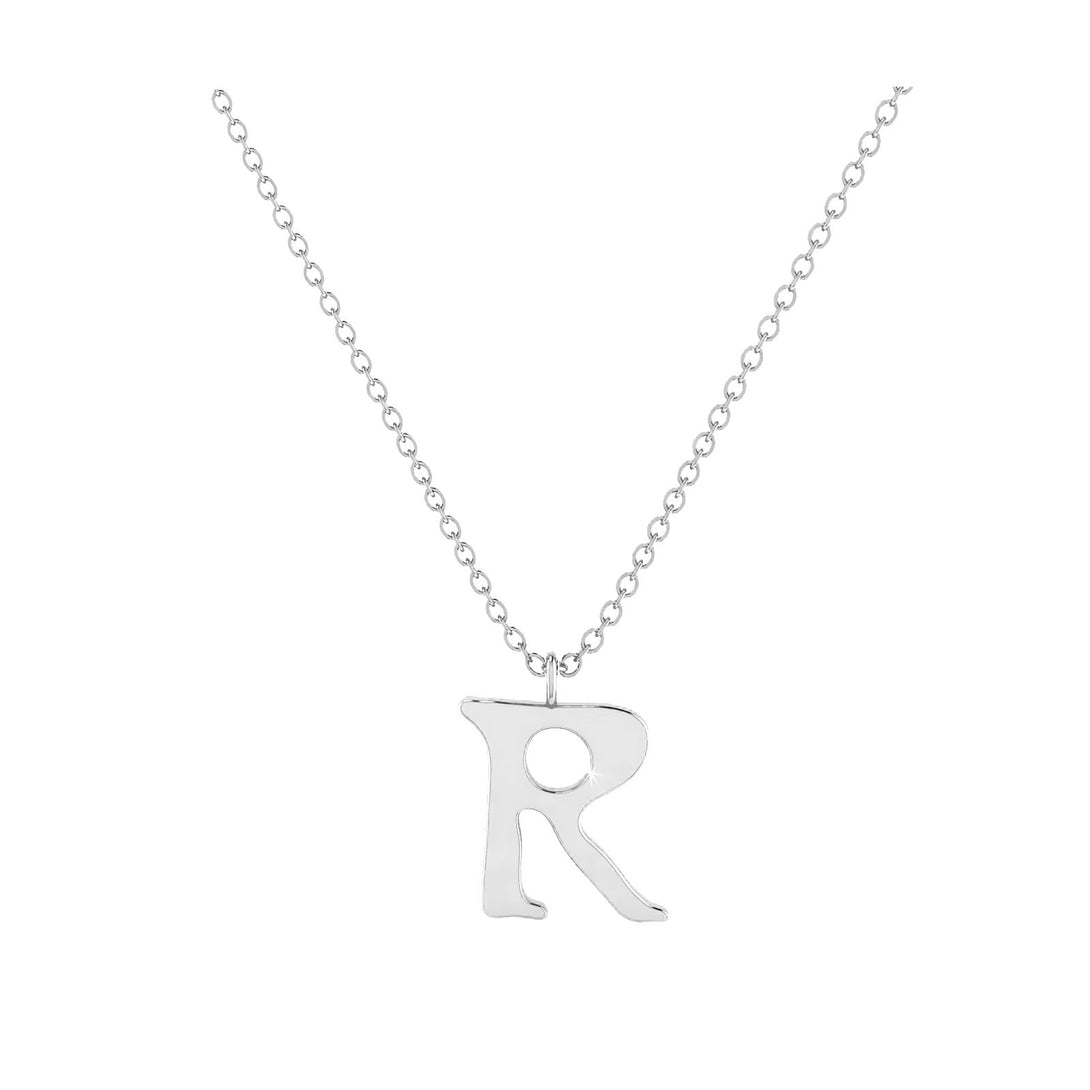 R - Letter Name Necklace Initial Necklace