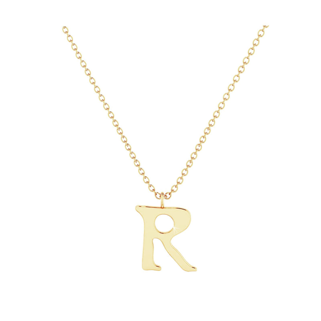 R - Letter Name Necklace Initial Necklace
