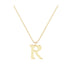 R - Letter Name Necklace Initial Necklace