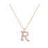R - Letter Name Necklace Initial Necklace