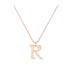 R - Letter Name Necklace Initial Necklace