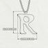 R - Letter Name Necklace Initial Necklace