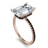 Hidden Halo Emerald Cut Diamond Engagement Ring - Melodi No. 32