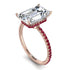 Hidden Halo Emerald Cut Diamond Engagement Ring - Melodi No. 47
