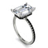 Hidden Halo Emerald Cut Diamond Engagement Ring - Melodi No. 33