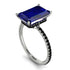 Hidden Halo Emerald Cut Sapphire Engagement Ring - Melodi No. 45