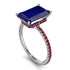 Hidden Halo Emerald Cut Sapphire Engagement Ring - Melodi No. 60