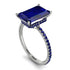 Hidden Halo Emerald Cut Sapphire Engagement Ring - Melodi No. 75