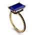 Hidden Halo Emerald Cut Sapphire Engagement Ring - Melodi No. 43