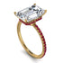 Hidden Halo Emerald Cut Diamond Engagement Ring - Melodi No. 46