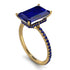 Hidden Halo Emerald Cut Sapphire Engagement Ring - Melodi No. 73
