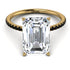 Hidden Halo Emerald Cut Diamond Engagement Ring - Melodi No. 31