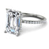 Hidden Halo Emerald Cut Diamond Engagement Ring - Melodi No. 3