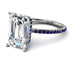 Hidden Halo Emerald Cut Diamond Engagement Ring - Melodi No. 63