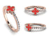 Elegant Enamel Clover Diamond Ring - Clover No. 2 image 4