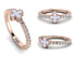 Elegant Enamel Clover Diamond Ring - Clover No. 2