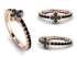 Elegant Enamel Clover Black Diamond Ring - Clover No. 8 image 1
