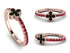 Elegant Enamel Clover Ruby Ring - Clover No. 11 image 2