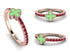 Elegant Enamel Clover Ruby Ring - Clover No. 11 image 10