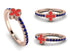 Elegant Enamel Clover Sapphire Ring - Clover No. 14 image 4