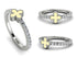 Elegant Enamel Clover Diamond Ring - Clover No. 3