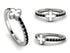 Elegant Enamel Clover Black Diamond Ring - Clover No. 9 image 6